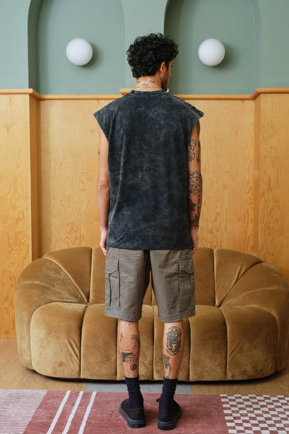 Jet Black Vest Tank